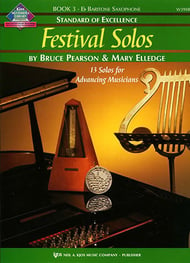 Festival Solos #3 Baritone Saxophone Book with Online Audio Access cover